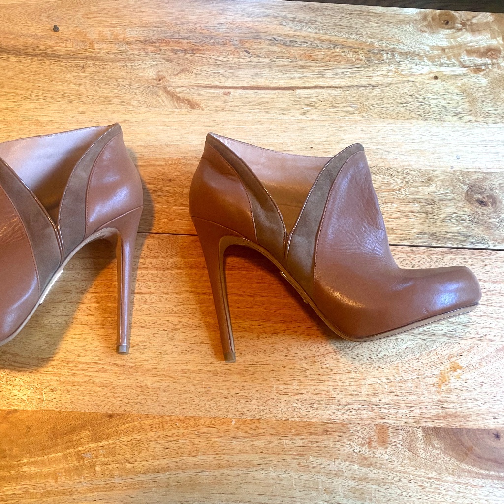 Alejandro Ingelmo Grace Asymmetrical Booties New